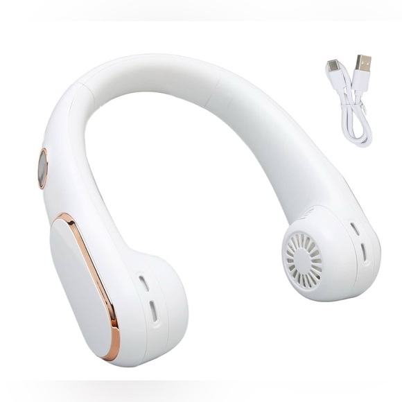 Neck Fan 4 Speeds Other - Neck Fan 4 Speeds Quiet Bladeless USB Rechargeable 2400mAh Battery